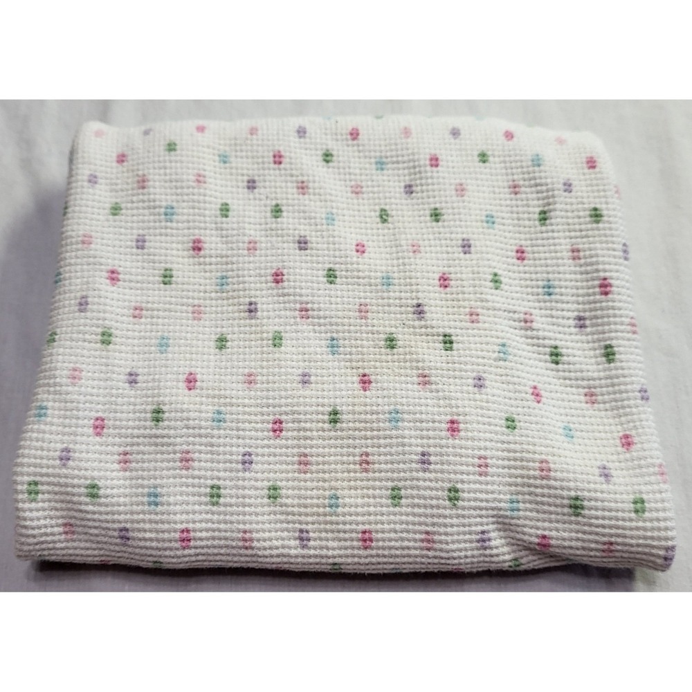 Garanimals Thermal Receiving Blanket Unisex OS White Polka Dot VP115477